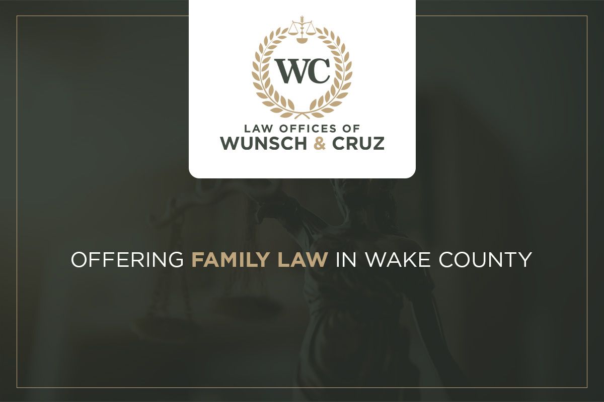 Announcement of family law services in Wake County