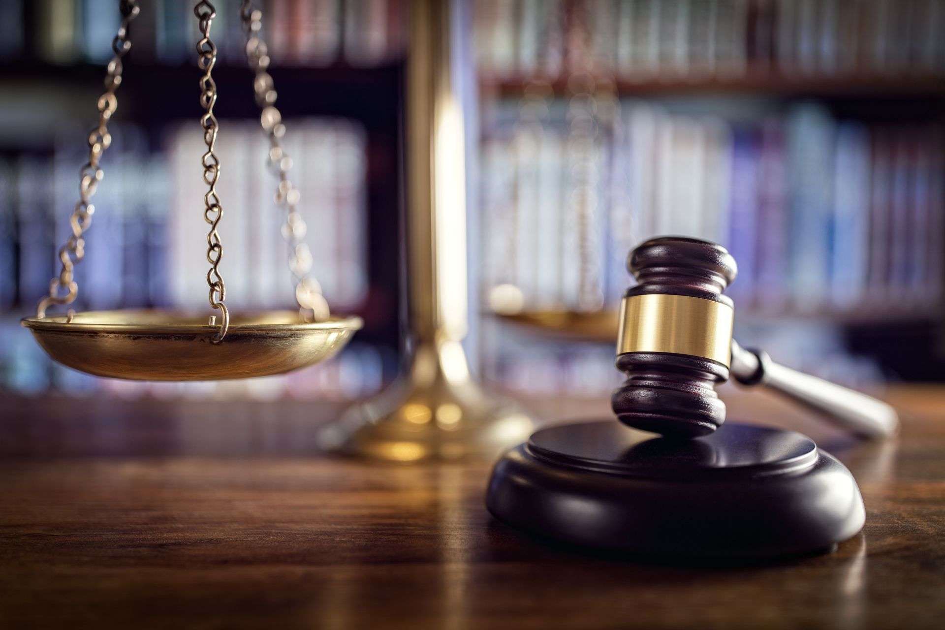 Scales and a gavel